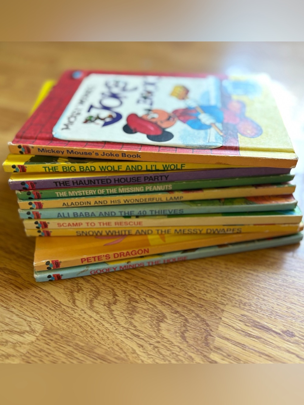 Walt Disney Productions Vtg Wonderful World of Reading Hard Back Books Lot of 10